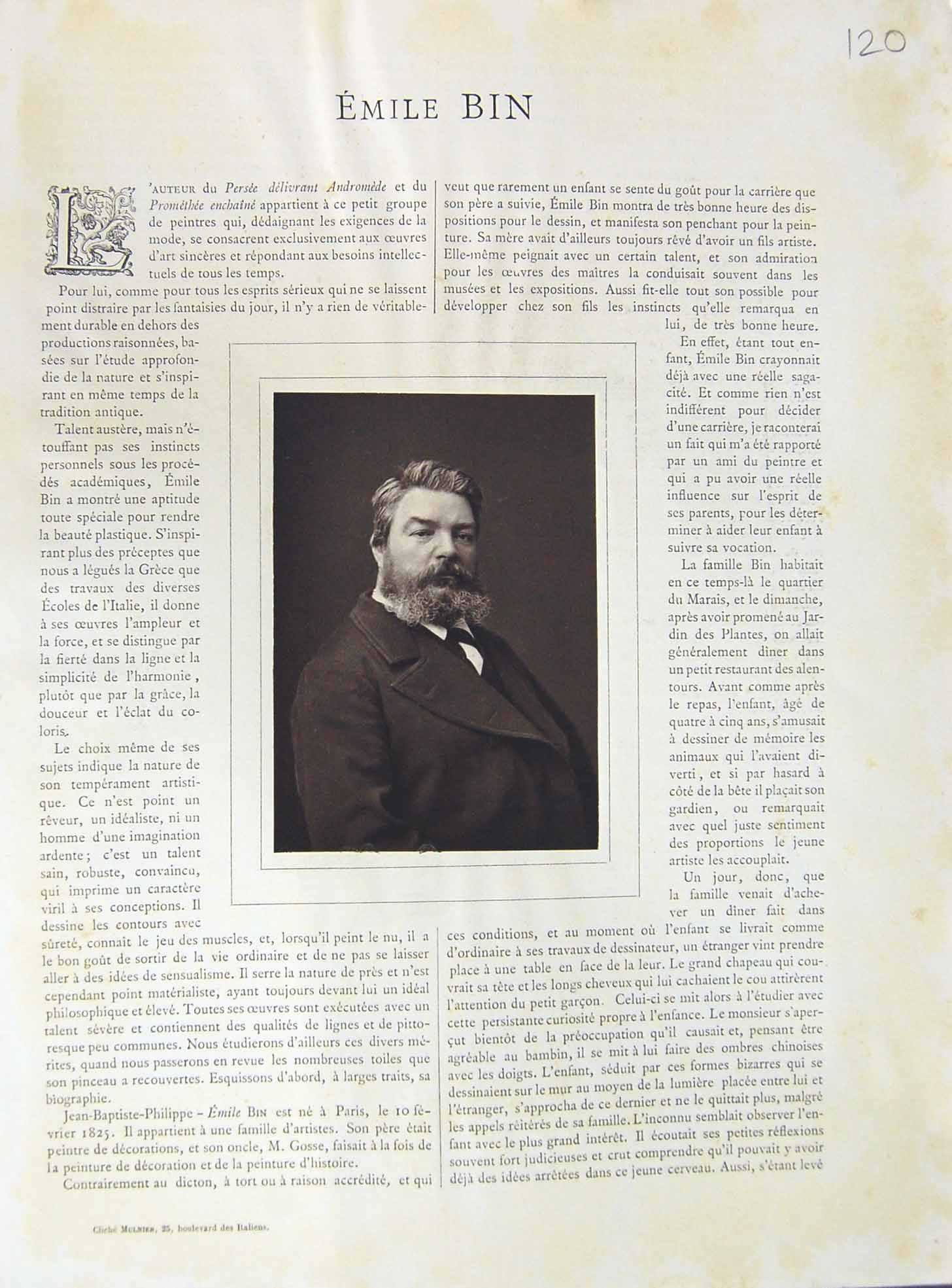 Old Galerie Contemporaine C1874-78 Lacroix Emile Bin Promethee Enchai Victorian