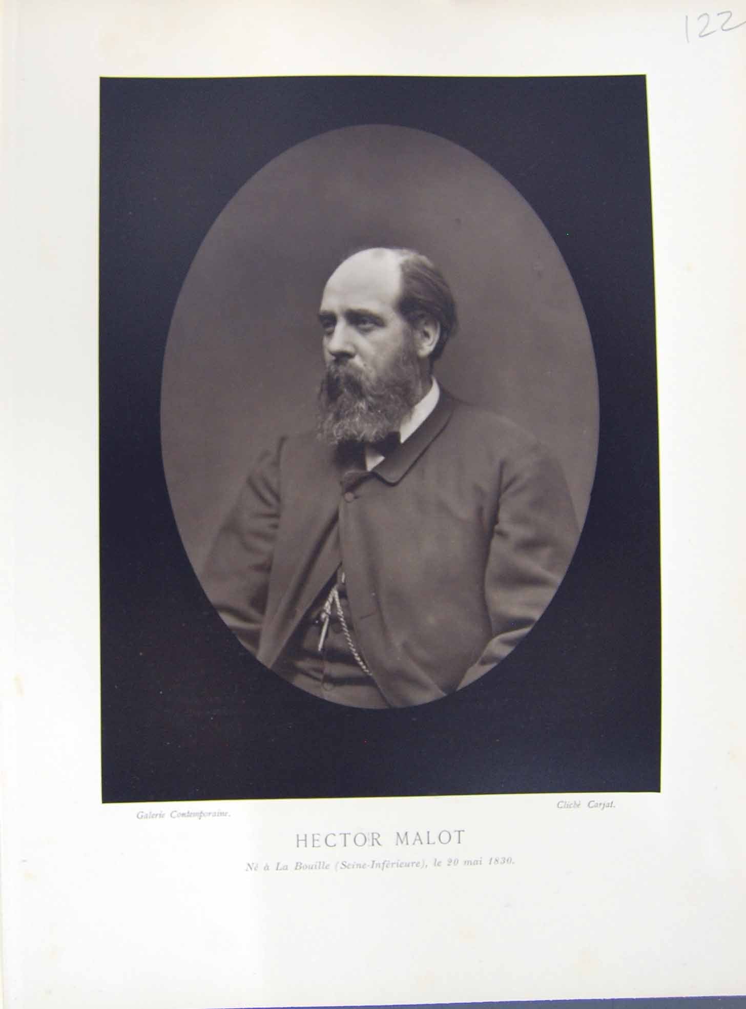 Antique Print Galerie Contemporaine C1874-78 Lacroix Hector Malot Autograph