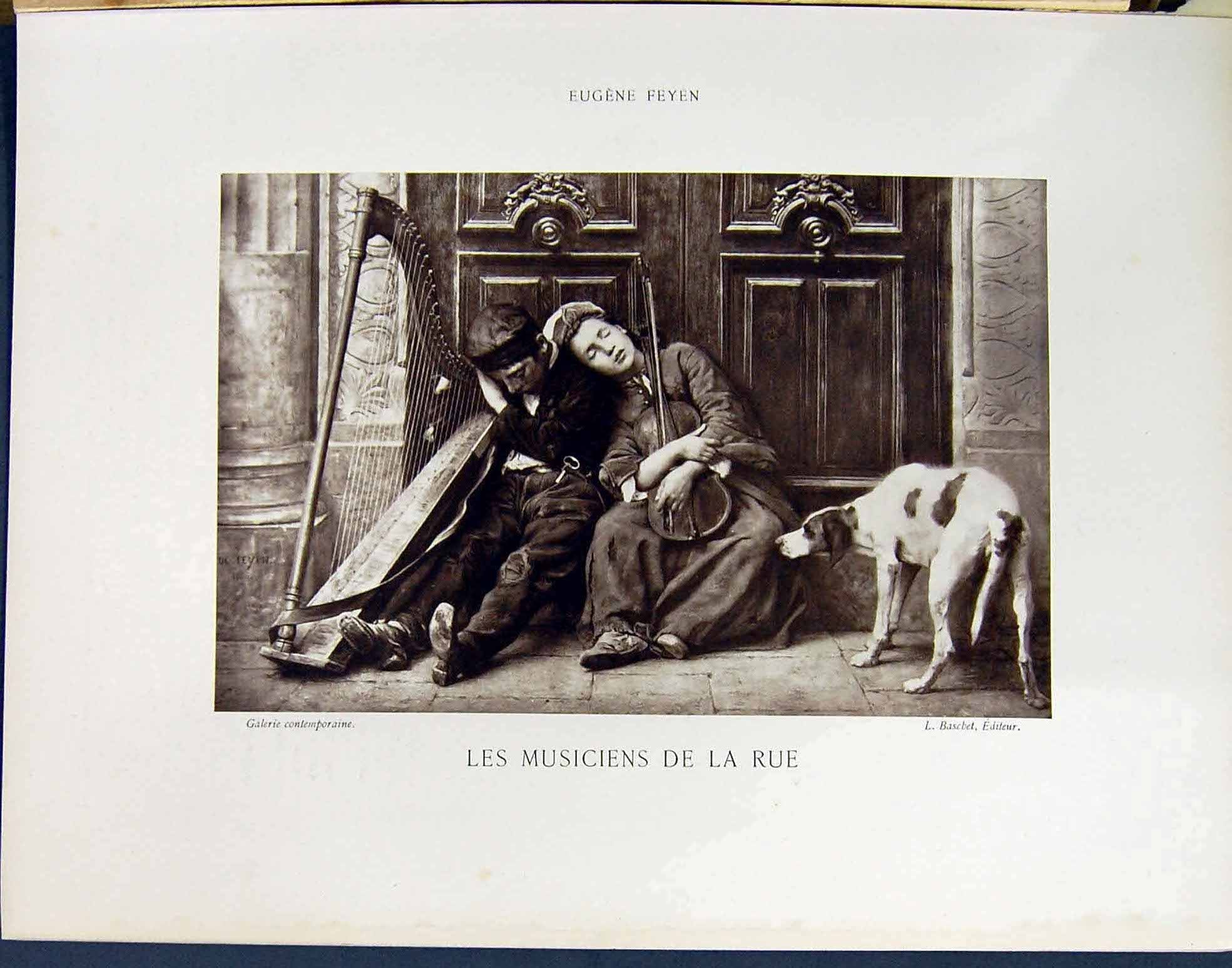 Old Galerie Contemporaine C1874-78 Lacroix Eugene Feyen Musiciens Ske Victorian