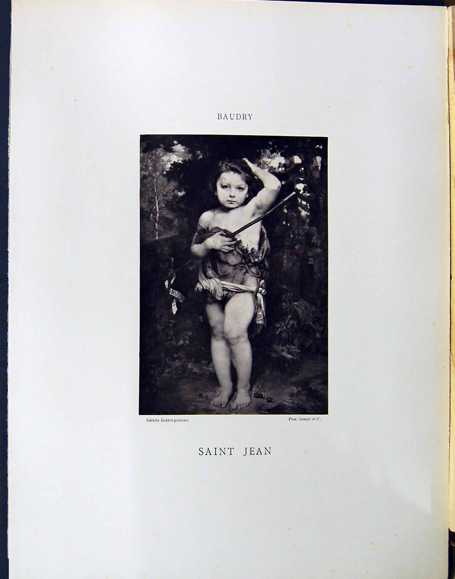 Old Baudry Saint Jean Autograph Galerie Contemporaine C1874-78 Lacroi Victorian