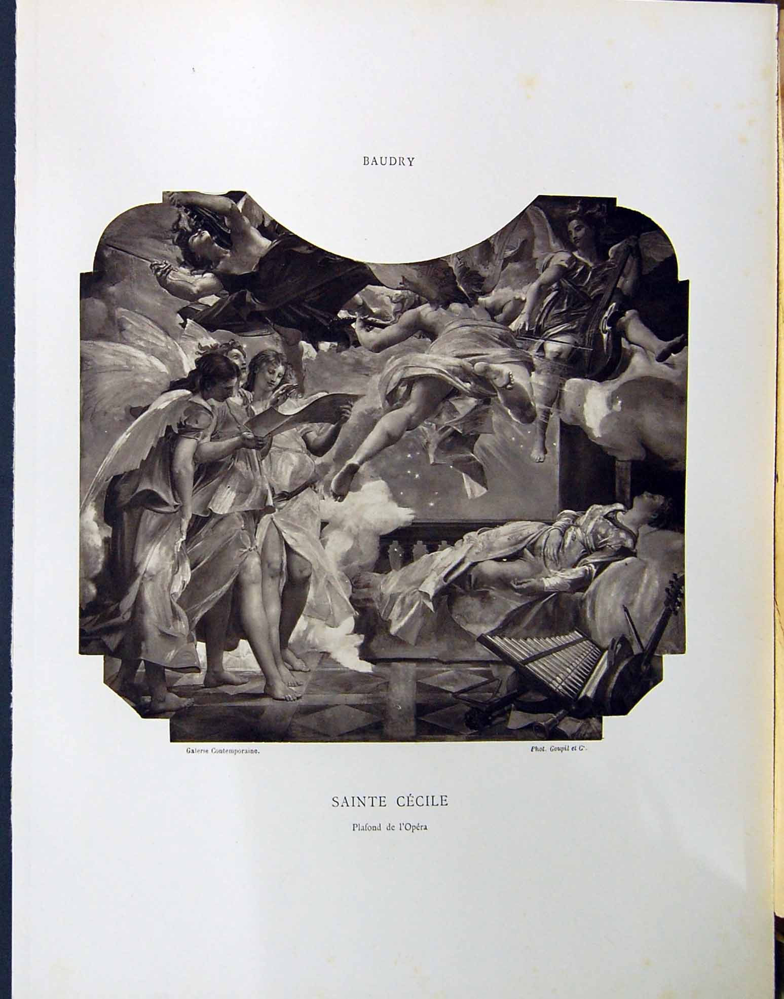 Old Galerie Contemporaine C1874-78 Lacroix Baudry Sainte Cecile Sketc Victorian