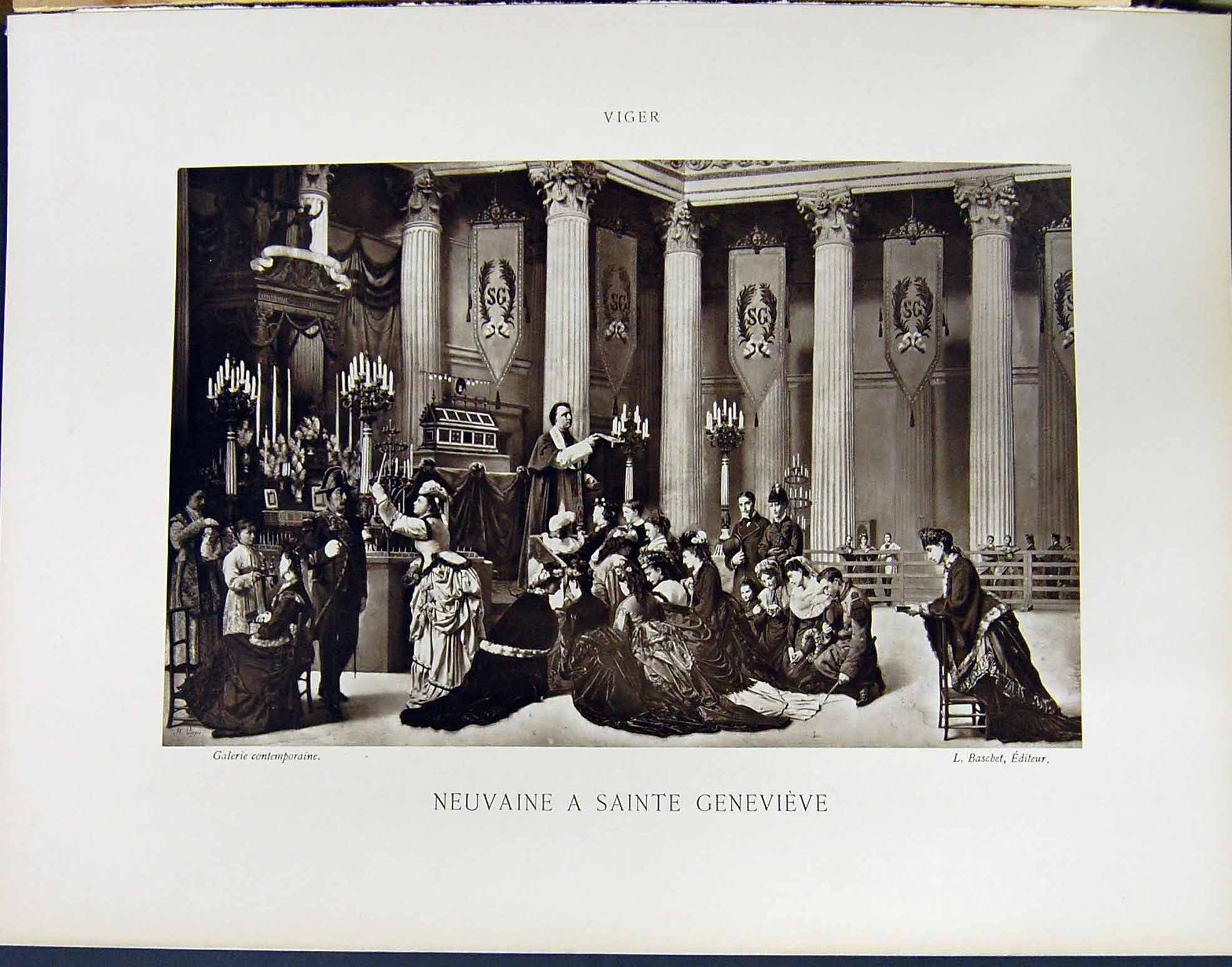 Old Galerie Contemporaine C1874-78 Lacroix Hector Viger Neuvaine Gene Victorian