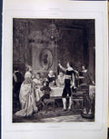 Antique Print Galerie Contemporaine C1874-78 Lacroix Cossmann Cinquantaine 19th