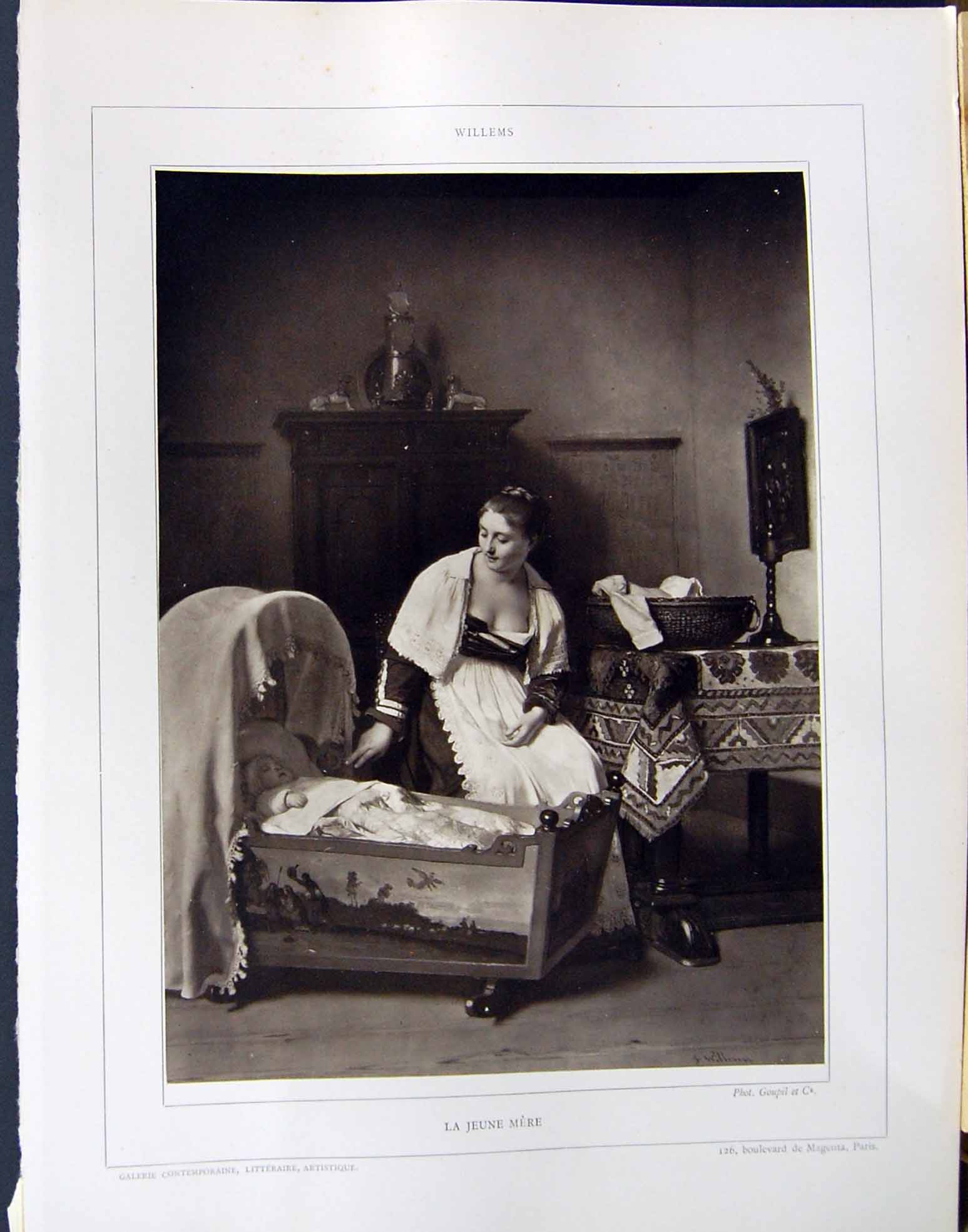 Old Galerie Contemporaine C1874-78 Lacroix Willems Jeuen Mere Romance Victorian