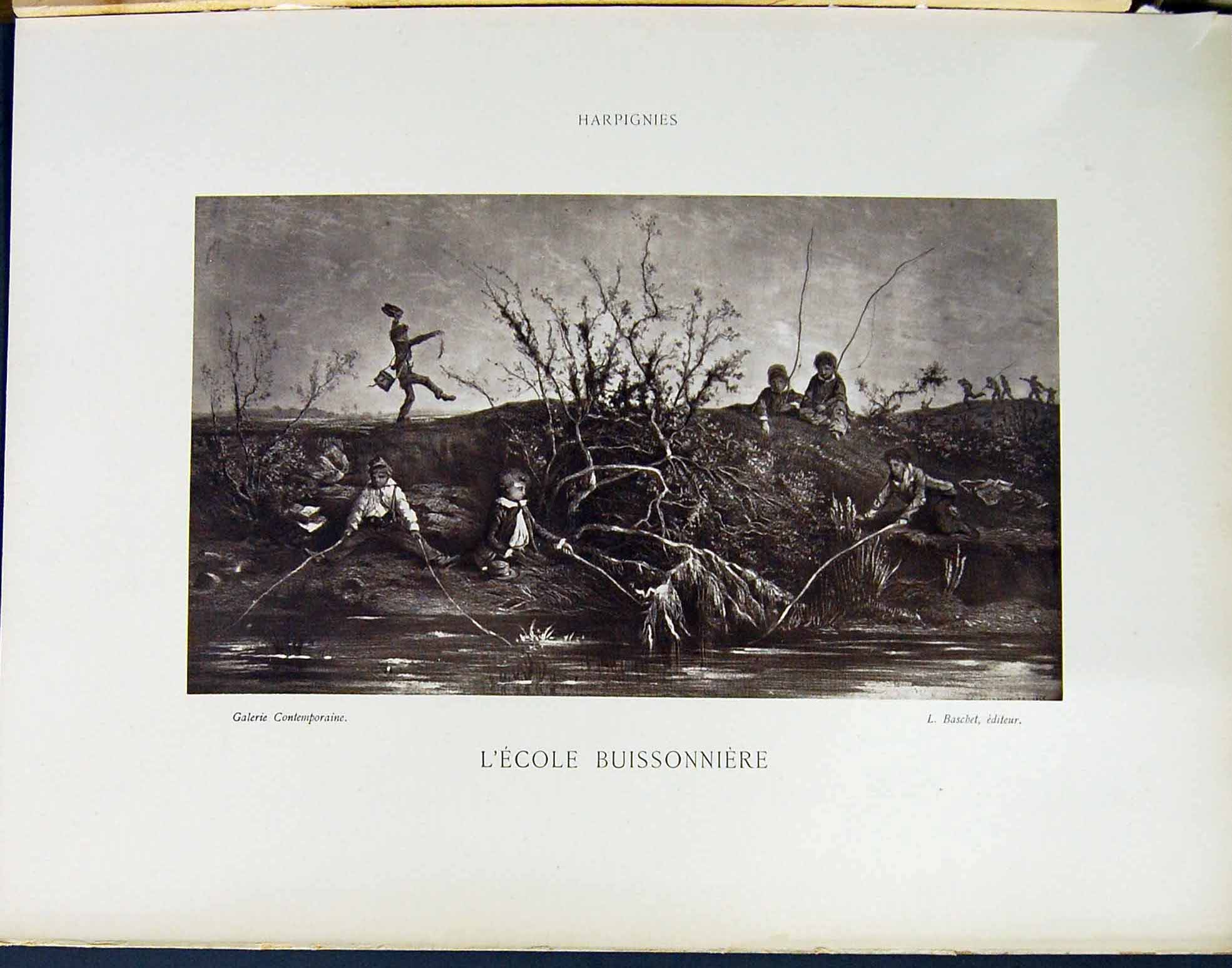 Old Galerie Contemporaine C1874-78 Lacroix Harpignies Buissonniere Sk Victorian
