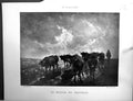 Old Galerie Contemporaine 1875 Lacroix Vuillefroy Cattle Retour Troup Victorian