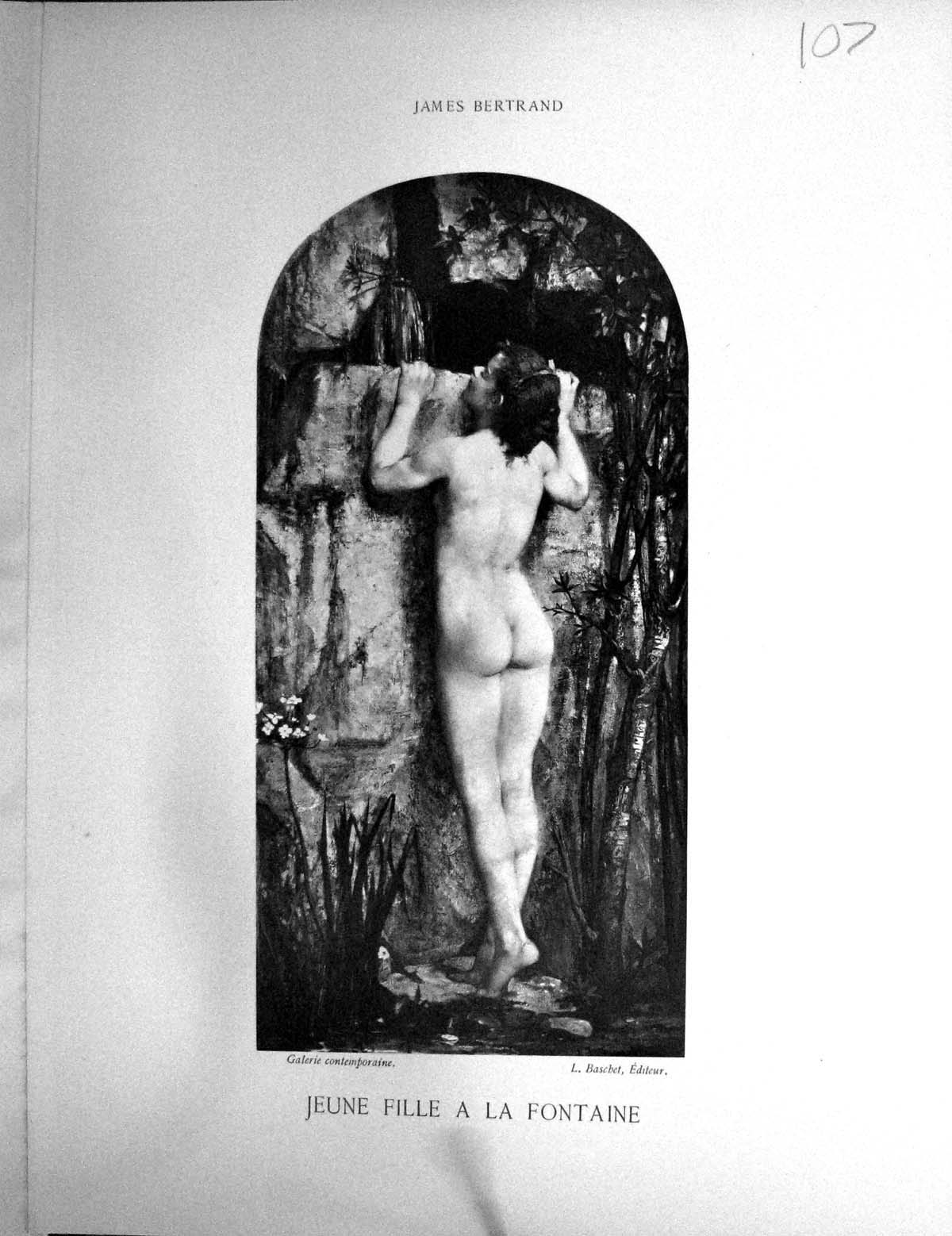 Old Galerie Contemporaine C1876 Lacroix James Bertrand Naked Jeune Fi Victorian