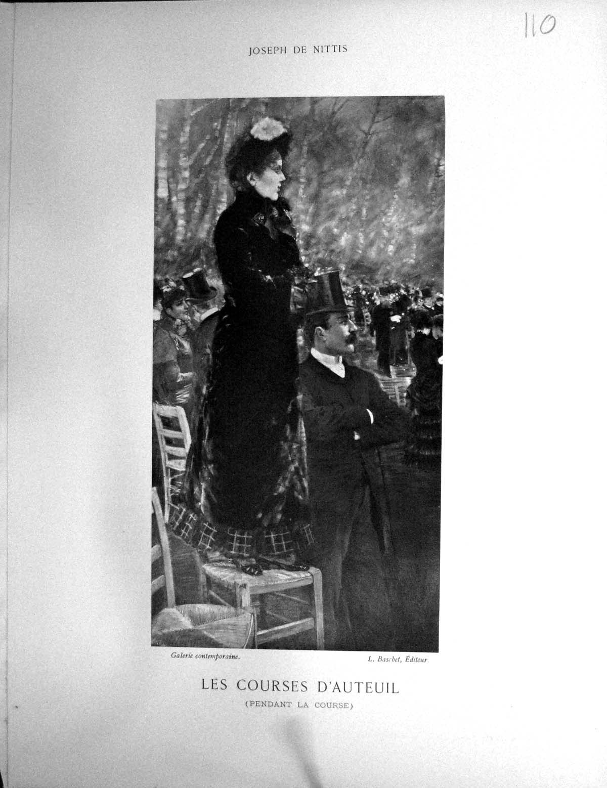 Old Galerie Contemporaine C1876 Lacroix Joseph De Nittis Courses D'Au Victorian