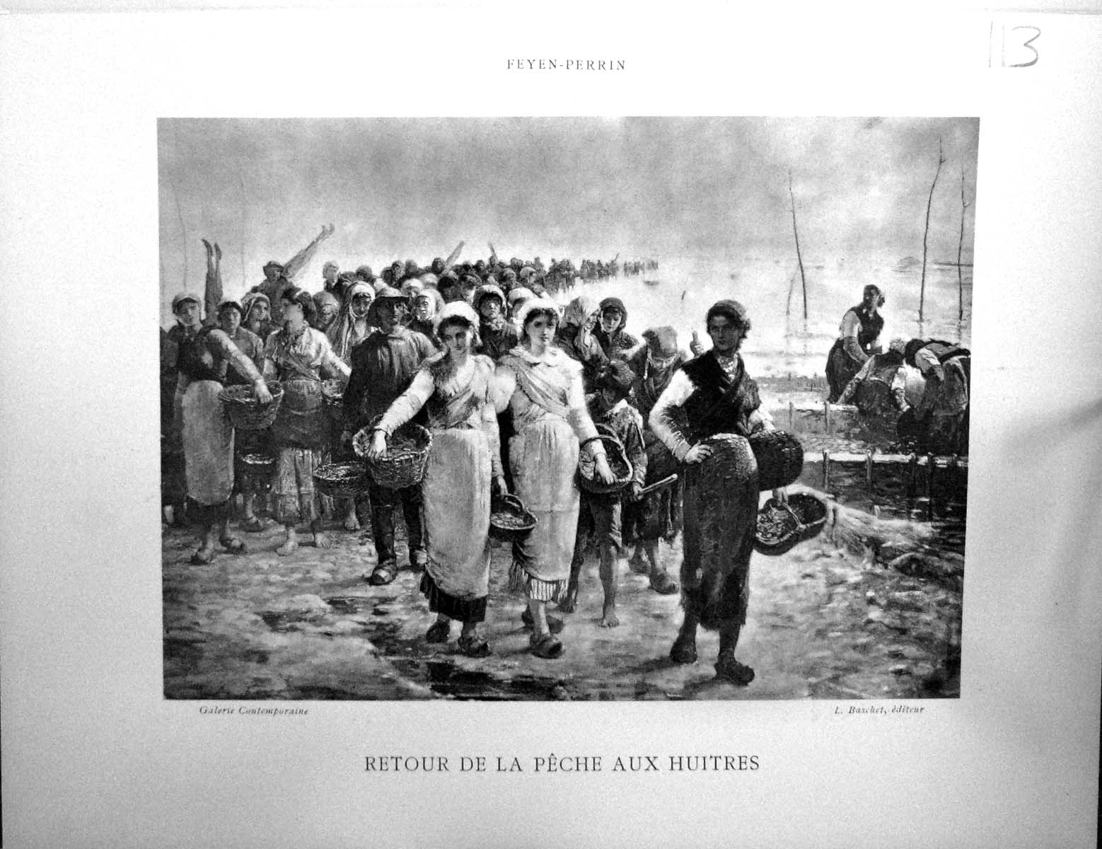 Old Galerie Contemporaine C1876 Lacroix Feyen-Perrin Peche Aux Huitre Victorian