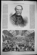 Old 1867 Thomas Sidney Cooper Industrial Exhibition Market Hall Coven Victorian