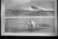 Original Old Antique Print 1855 War Bombardment Kinburn Ships Village Fire 19th