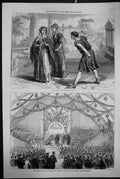Old 1872 Scene Westminster Play Prince Wales Prizes Boys Derby Gramma Victorian