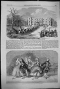 Old 1855 Game Romps Princess Theatre Reception Major Fielding Newsham Victorian