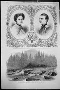 Old 1866 Laughing Rapids Puntledge Vancouver Czarewitch Alexander Feo Victorian