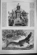 Old 1873 Alligator Sumatra Brighton Aquarium Testimonial Daniel Gooch Victorian