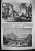 Old 1867 Ruins St. John'S Church Croydon Fire Lake Taupo New Zealand Victorian