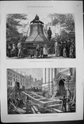 Old 1882 Arrangements Big Bell St. Paul'S Cathedral Architecture Lond Victorian