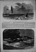 Old 1853 Orfordness Lighthouse Submarine Electric Telegraph Holland S Victorian