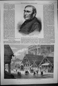 Old 1867 Rev. Dr. Milman Bishop Calcutta Paris Exhibition Russian Cot Victorian