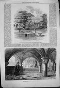 Old 1861 Ancient Crypt York Cathedral Ruins Titian Galley Blenheim Pa Victorian