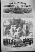 Old 1860 Revolution Sicily Massacre People Troops Convent Benedictine Victorian