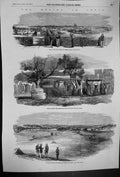 Old 1857 Delhi India Flagstaff Tower Cantonment Bazaar Subseemundee M Victorian