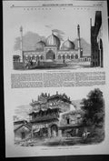 Old 1857 Jumma Musjid Mosque Delhi House Lahore Gate India Architectu Victorian