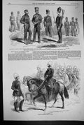 Old Print 1857 Calcutta Volunteer Guards Siers War Rifle Regiment Madras 19th