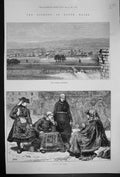 Antique Print 1875 Lock-Out South Wales Cyfarthfa Ironworks Group Tip Girls
