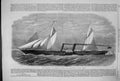 Old 1864 Peninsular Oriental Company Paddle-Wheel Steamer Ship Nyanza Victorian