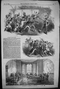 Old Print 1849 Outrage Queen Birthday England Examination Prisoners Home 19th