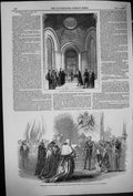 Old 1849 New Coal Exchange Vestibule Presentation Address Prince Albe Victorian