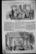 Antique Old Print 1849 Fete Reception Majesty Queen Duchess Gloucester House