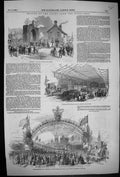 Old 1849 Queen Cupar Angus Scotland Royal Train Berwick-Upon-Tweed Ra Victorian