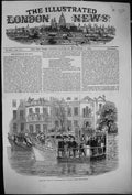Antique Print 1849 Royal Visit City Embarkation Whitehall Stairs River Boat