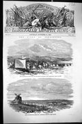 Old 1854 War Siege Sebastopol Camp General Sir De Lacy Evans Burgoyne Victorian