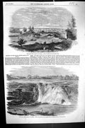 Old 1856 Trunk Railway Canada Tubular Bridge Chaudiere River Falls Ch Victorian