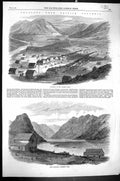 Old 1864 British Columbia Lilloett Fraser River Fort Anderson Lake Mo Victorian