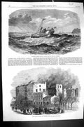 Old 1863 Canada Steamer Lachine Rapid St. Lawrence Rossin House Toron Victorian