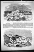 Old 1857 Ice Heap Fredericton St. John River New Brunswick British No Victorian