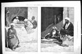Original Old Antique Print 1882 Egypt Corn Merchant Cairo Arab Baker Montbard