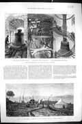 Old 1882 Great Bell Tower St. Paul'S Cathedral Station Eclipse Sun So Victorian