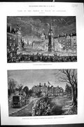 Old 1882 Prince Wales Leicester Bradgate Hall Earl Stamford Warringto Victorian