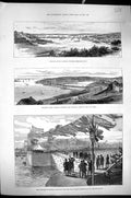 Old Antique Print 1882 Duke Edinburgh Dock Milford Haven Pembroke Ships 19th