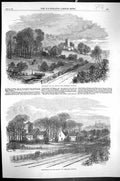 Old 1867 Normanton Lincoln Honington Railway Bracebridge Church House Victorian