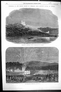 Old 1869 Wedding Prince Denmark Princess Louisa Sweden Fireworks Chri Victorian