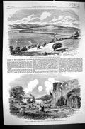 Old 1857 Opening Ulverstone Lancaster Railway Kent Viaduct Dejeuner F Victorian