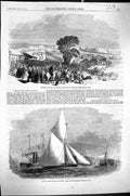 Old 1861 Truro Bath England Agricultural Show Royal Thames Yacht Club Victorian