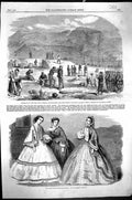 Old 1860 Paris Fashion Garibaldi Faro Point Messina Fort Torre Cavall Victorian