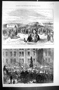 Old 1875 Wales Lock-Out Mountain Hare Merthyr-Tydvil Demonstration Co Victorian